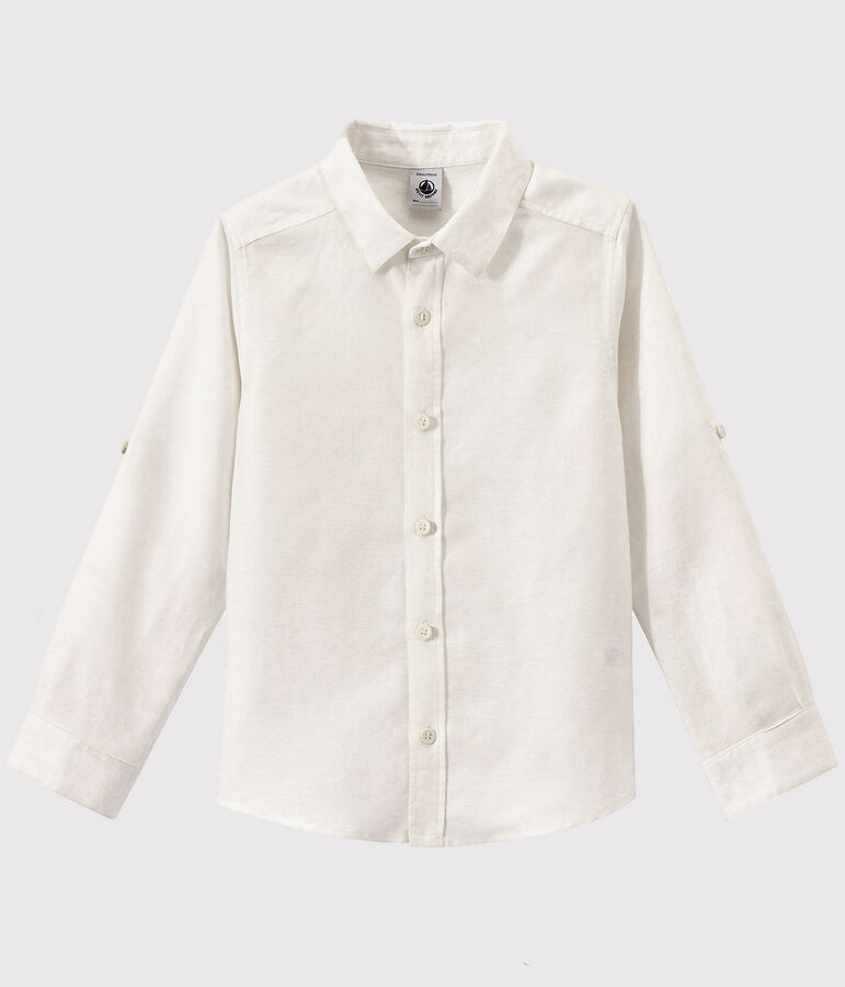 Chemise oxford enfant gar&ccedil;on blanc ECUME