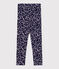 Legging enfant en coton imprimé bleu SOIR/ MULTICO