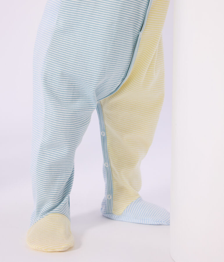 Pyjama b&eacute;b&eacute; en coton imprim&eacute; &agrave; rayures MIMI/ MARSHMALLOW