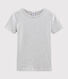 T-shirt col rond iconique en coton Femme