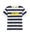 Tee-shirt enfant garcon bleu SMOKING/blanc MARSHMALLOW