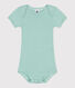 Body manches courtes en coton imprimé bébé