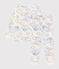 Pyjama imprimé motif nuage et arc-en-ciel en coton enfant blanc MARSHMALLOW/blanc MULTICO