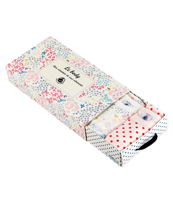 Lot de 5 bodies manches longues bébé fille variante 1