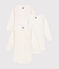 Lot de 3 bodies manches longues coeurs bébé en coton variante 1