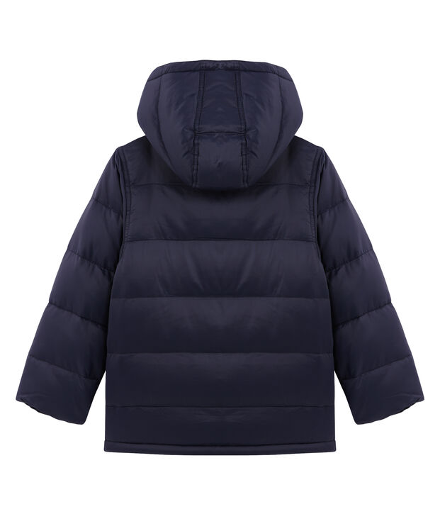 Doudoune gar&ccedil;on d&eacute;perlante doubl&eacute;e bleu