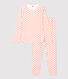 Pyjama imprimé fleurs graphiques fille en coton biologique