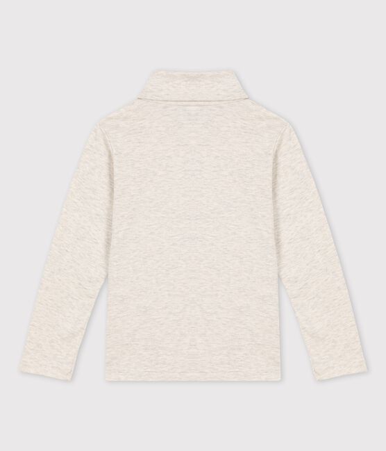 Sous-pull en coton enfant fille / garçon beige MONTELIMAR CHINE