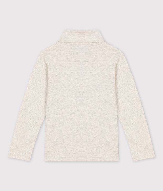 Sous-pull en coton enfant fille / gar&ccedil;on beige chin&eacute;
