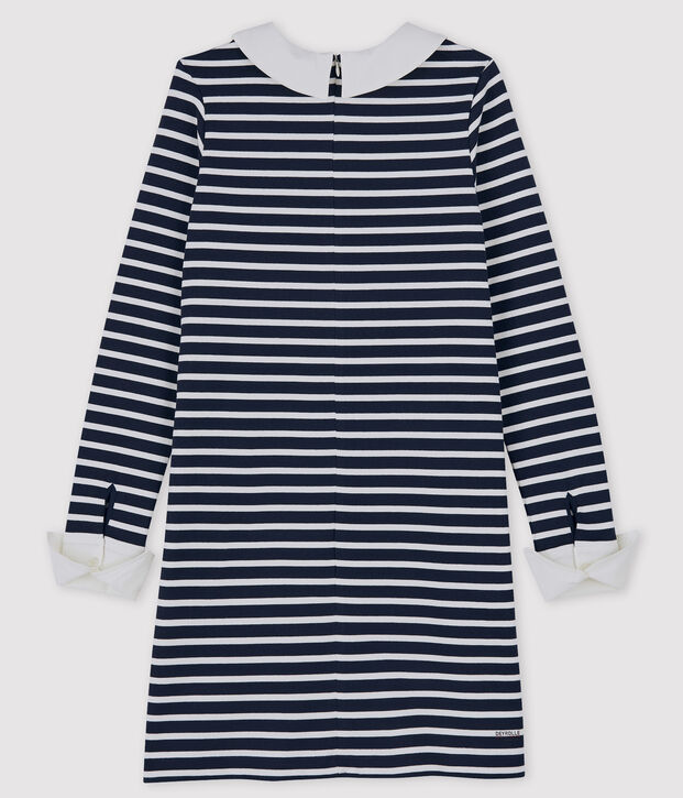Robe Femme Petit Bateau x Deyrolle bleu/blanc