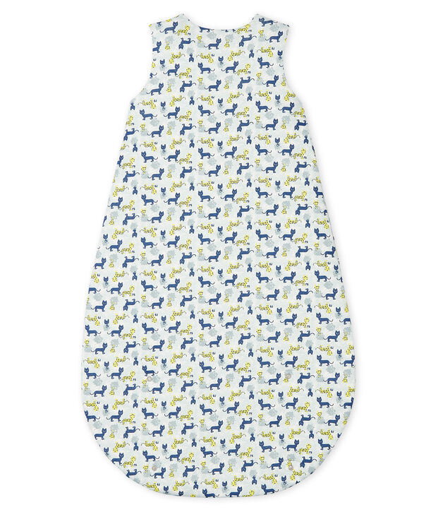 Gigoteuse b&eacute;b&eacute; en c&ocirc;te blanc/bleu