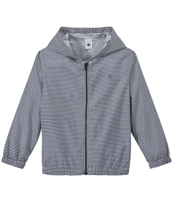 Coupe-vent enfant mixte bleu SMOKING/blanc MARSHMALLOW