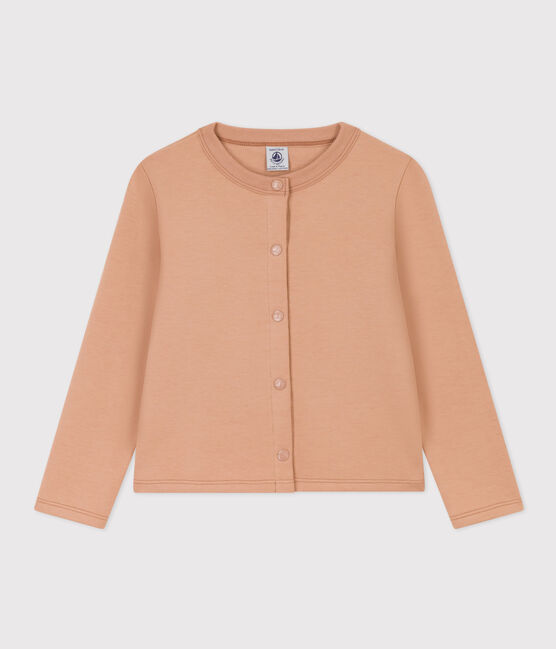 Cardigan en coton enfant fille beige VINTAGE