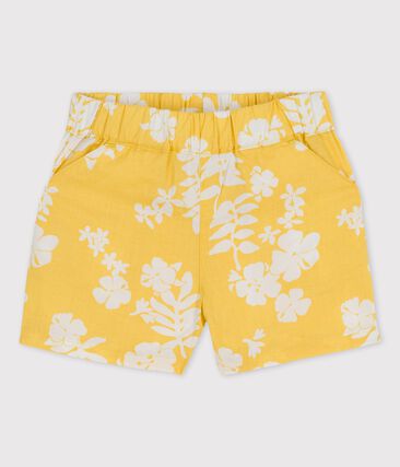 PETIT BATEAU - Short imprimé Hawaï en popeline bébé