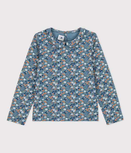 Tee-shirt fleuri à manches longues en coton enfant fille ROVER/ MULTICO