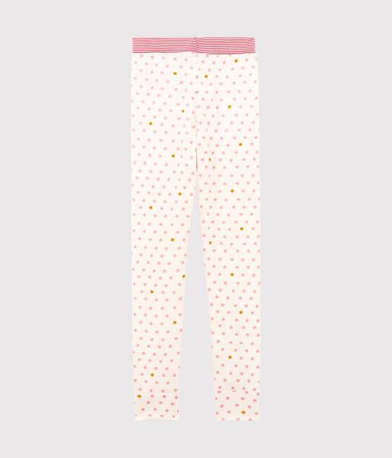 Pantalon de pyjama petite fille blanc MARSHMALLOW/blanc MULTICO