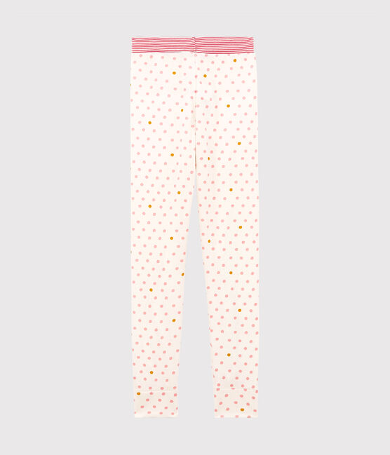 Pantalon de pyjama petite fille blanc MARSHMALLOW/blanc MULTICO