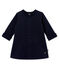 Robe molleton brillant bébé fille bleu SMOKING/jaune DORE