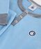 Pyjama enfant en coton col tunisien uni bleu FLO