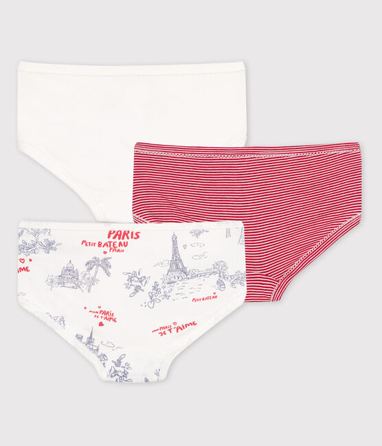 Lot de 3 culottes petite fille en coton variante 2