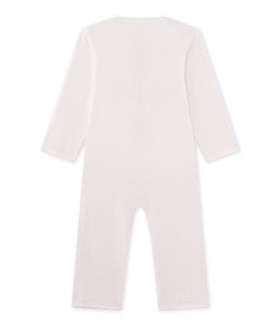 Combichaud fille en polaire rose VIENNE/gris MISTIGRI