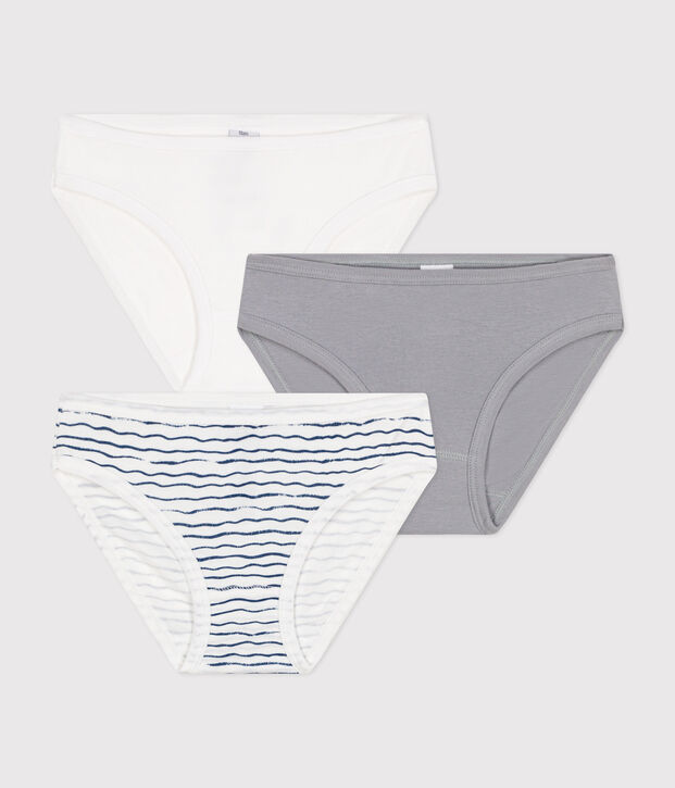 Lot de 3 culottes en coton enfant multicouleur