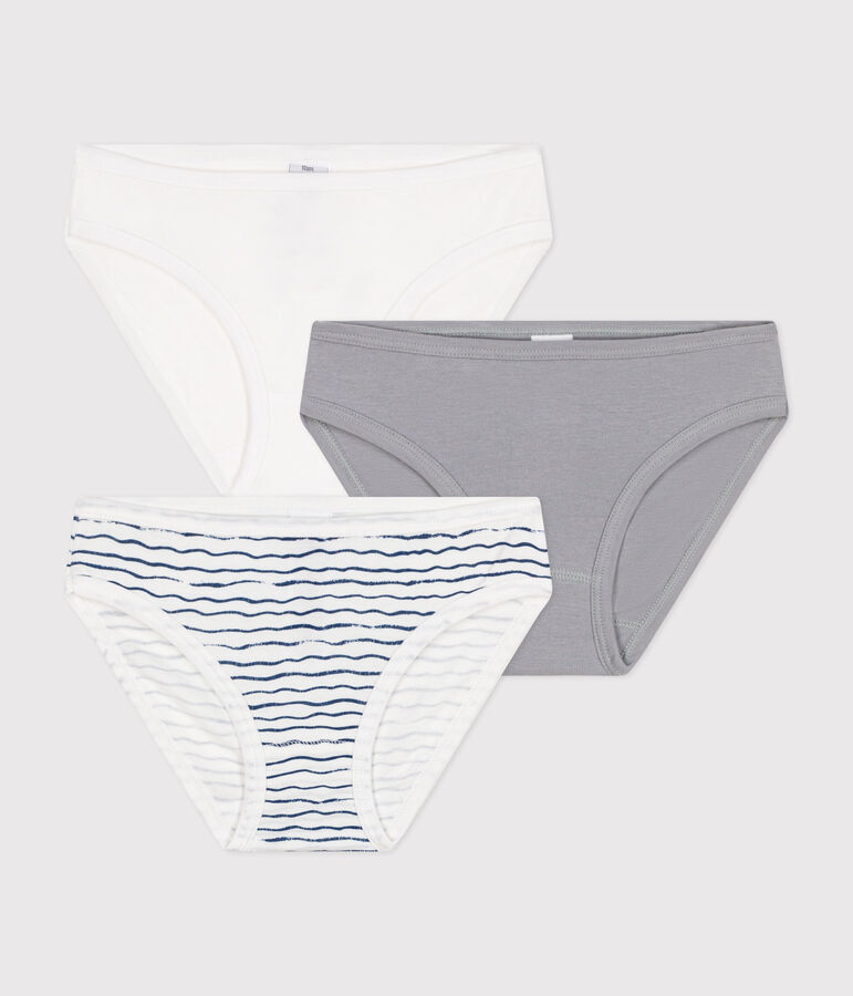 Lot de 3 culottes en coton enfant multicouleur