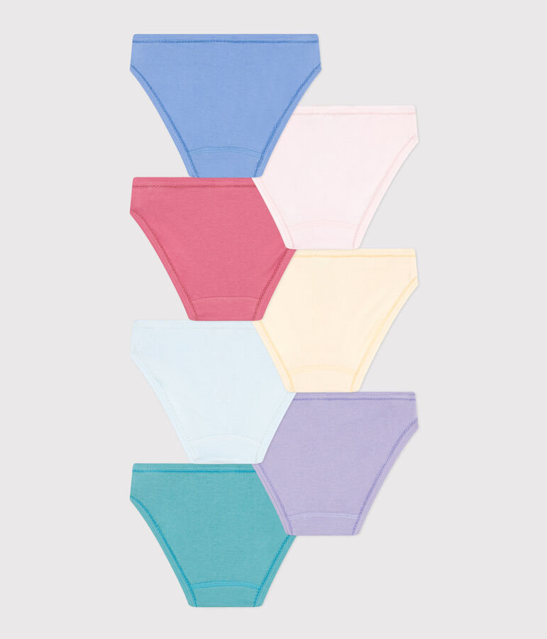 Lot de 7 culottes unies en coton enfant variante 1