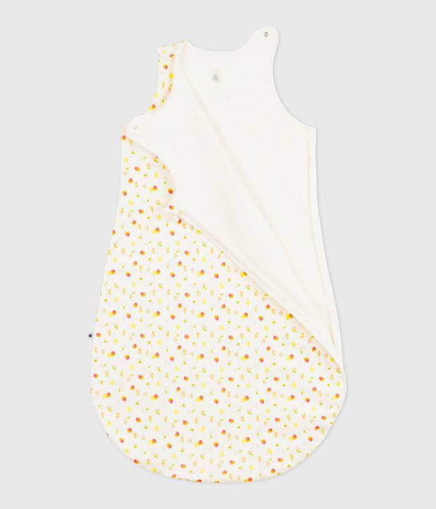Gigoteuse b&eacute;b&eacute; en coton imprim&eacute; petits fruits TOG 0,5 blanc/multicouleur