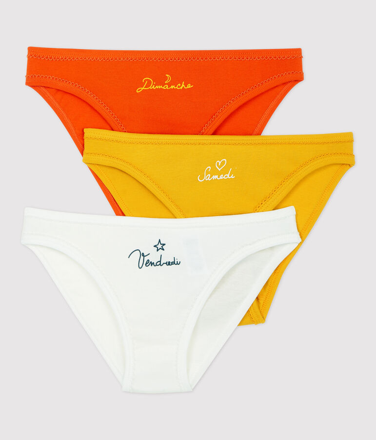 Lot 3 culottes en coton Femme multicouleur