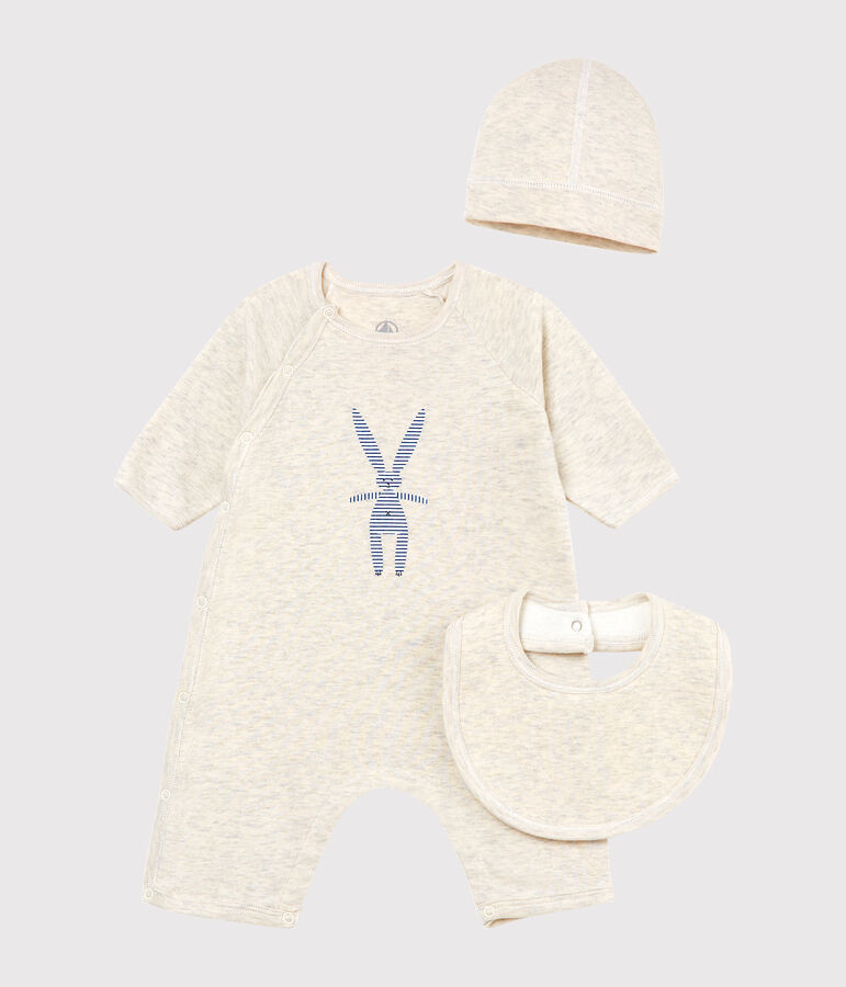 Coffret cadeau 3 pi&egrave;ces b&eacute;b&eacute; mixte multicouleur