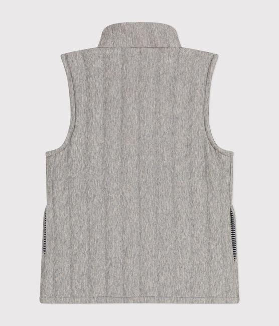Gilet sans manche en tubique enfant fille/garçon gris CHATON CHINE