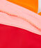 Maillot de bain 2 pièces écoresponsable enfant fille orange TIGER/blanc MULTICO