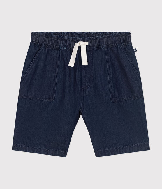 Short en denim léger enfant fille bleu DENIM