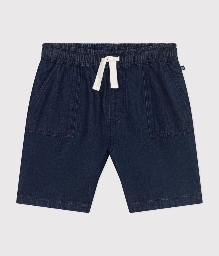 Short en denim l&eacute;ger enfant fille bleu DENIM