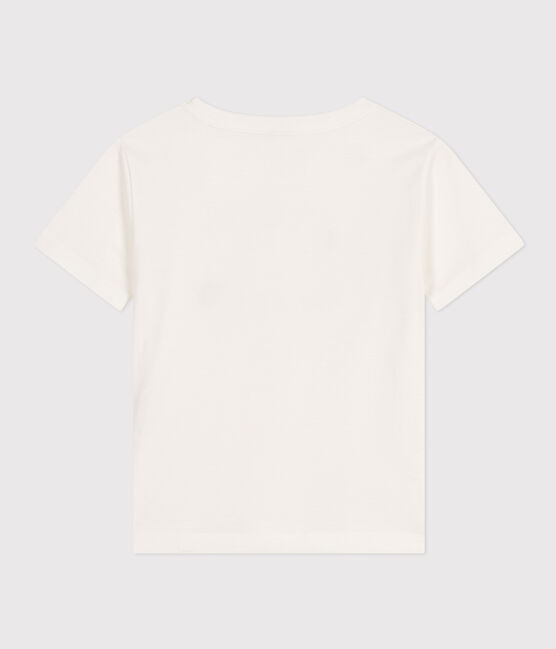 Tee-shirt en jersey léger enfant garçon blanc MARSHMALLOW