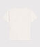 Tee-shirt en jersey léger enfant garçon blanc MARSHMALLOW