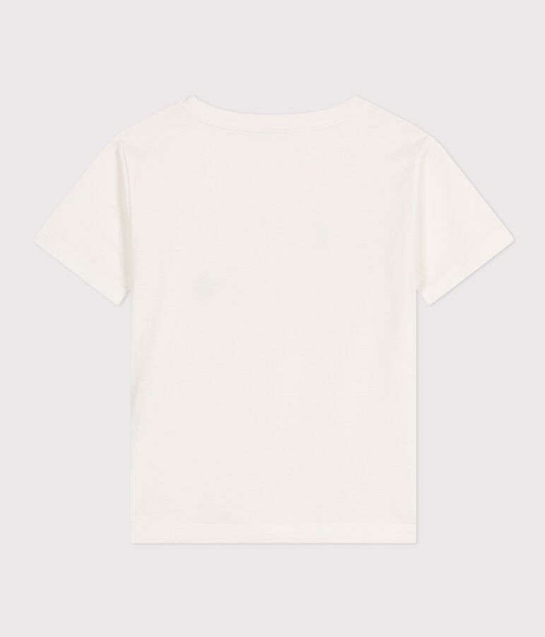 Tee-shirt en jersey l&eacute;ger enfant gar&ccedil;on blanc