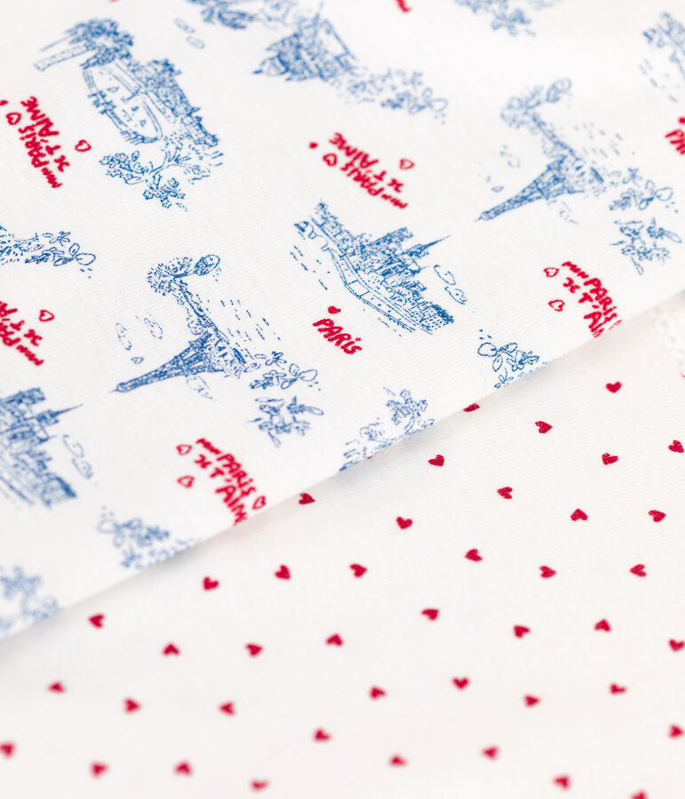 Lot de 2 d&eacute;bardeurs enfant en coton fines bretelles imprim&eacute; Paris variante 1