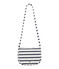 Sac bandoulière fille rayé blanc MARSHMALLOW/bleu SMOKING