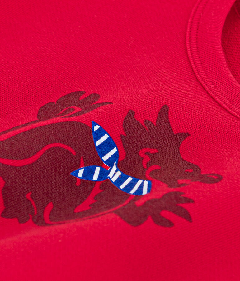 Sweatshirt en molleton b&eacute;b&eacute; rouge CORRIDA