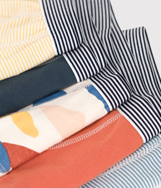 Lot de 5 boxers petit gar&ccedil;on en coton multicouleur