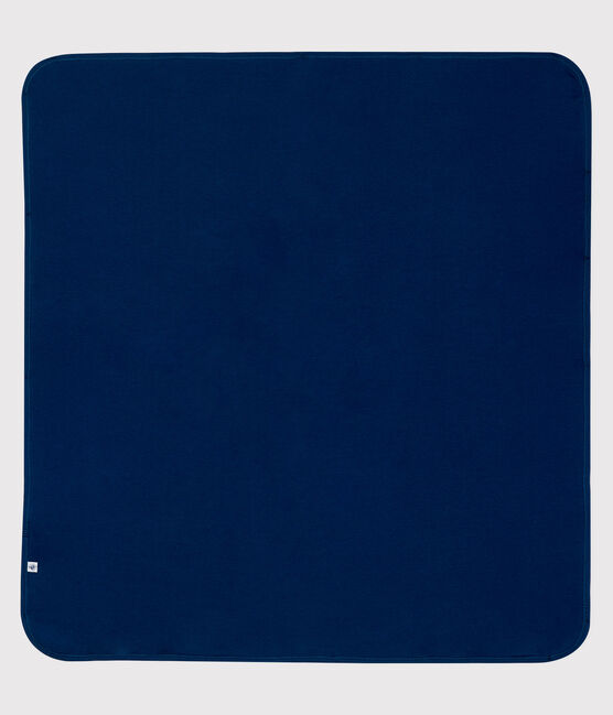 Couverture/nid d'ange anti-ondes en jersey  bleu SMOKING/blanc ECUME