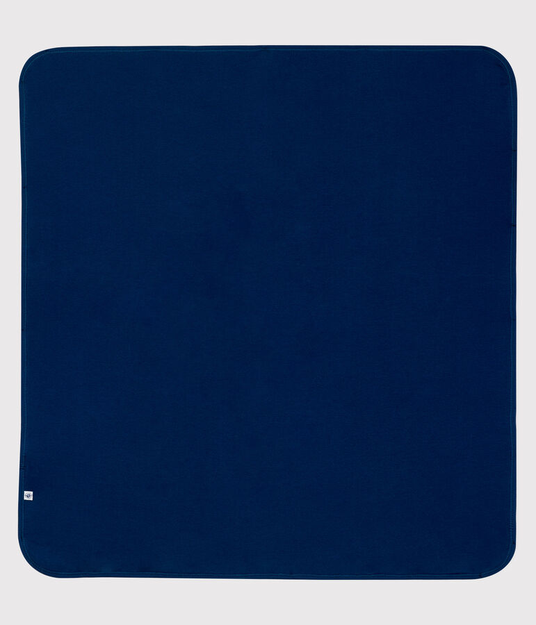 Couverture/nid d'ange anti-ondes en jersey bleu/blanc