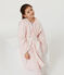 Robe de chambre enfant en polaire rose MINOIS/blanc MARSHMALLOW