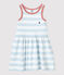 Robe rayée sans manche en coton enfant fille PLEINAIR/ MARSHMALLOW
