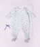 Pyjama b&eacute;b&eacute; en tubique imprim&eacute; renard blanc/multicouleur