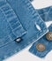 Salopette courte en denim l&eacute;ger b&eacute;b&eacute; bleu