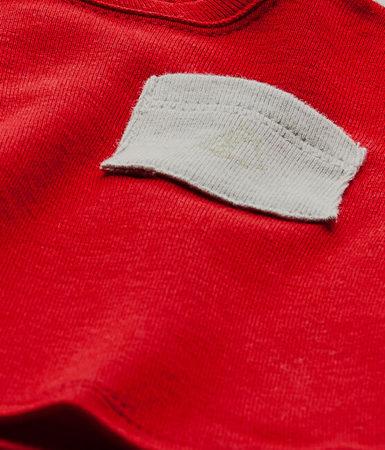 Tee-shirt bébé garçon uni rouge TERKUIT