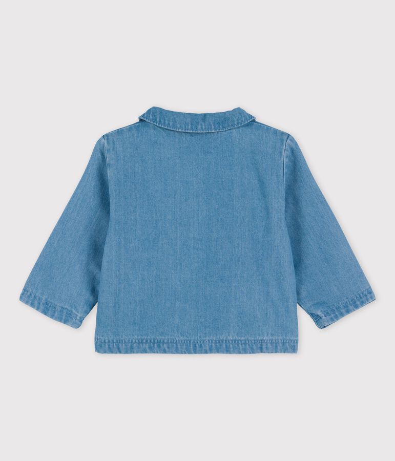 Veste en denim l&eacute;ger bio b&eacute;b&eacute; bleu DENIM CLAIR